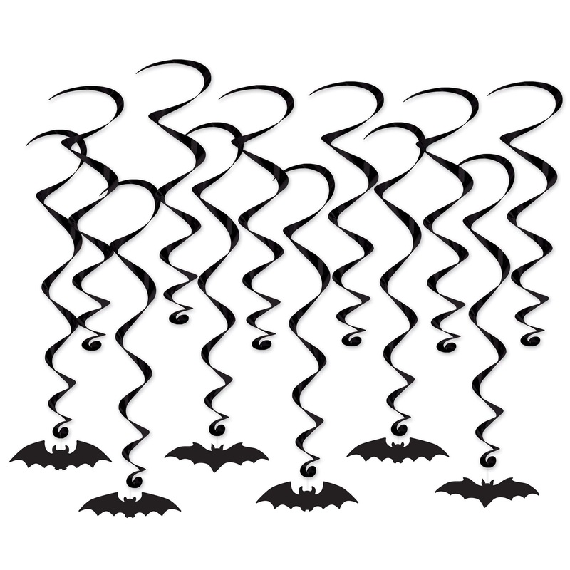 72 Pack Beistle Bat Silhouette Whirls