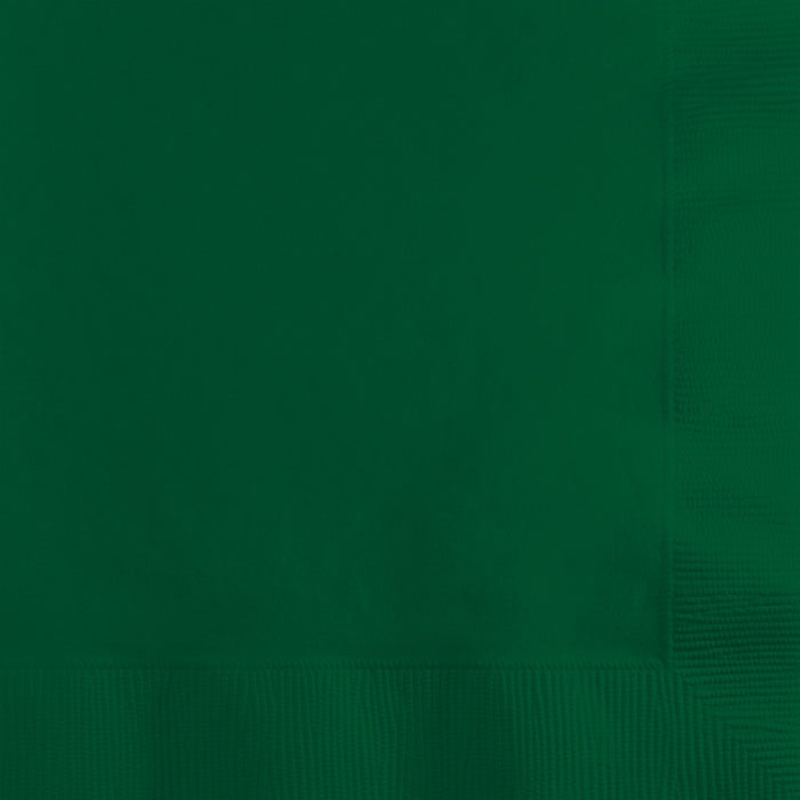 1200 pc Bulk Hunter Green Paper Beverage Napkin 2ply