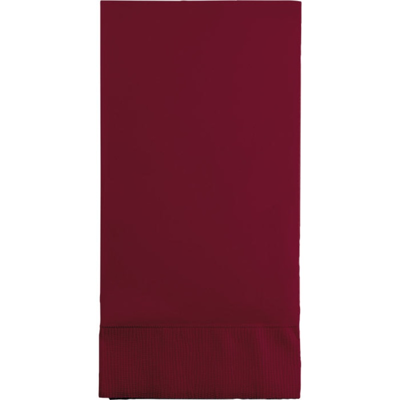 192 pc Bulk Burgundy 3 Ply Guest Towels