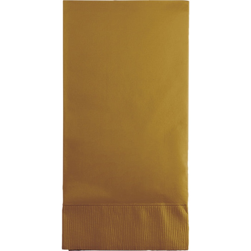 192 pc Bulk Glittering Gold 3 Ply Guest Towels