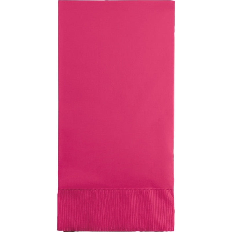 192 pc Bulk Hot Magenta 3 Ply Guest Towels