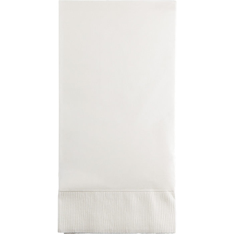 192 pc Bulk White 3 Ply Guest Towels