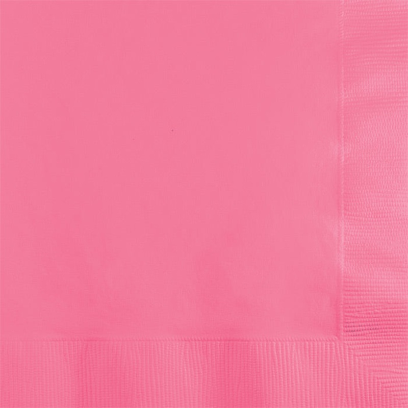 600 pc Bulk Candy Pink 2 ply Beverage Napkins