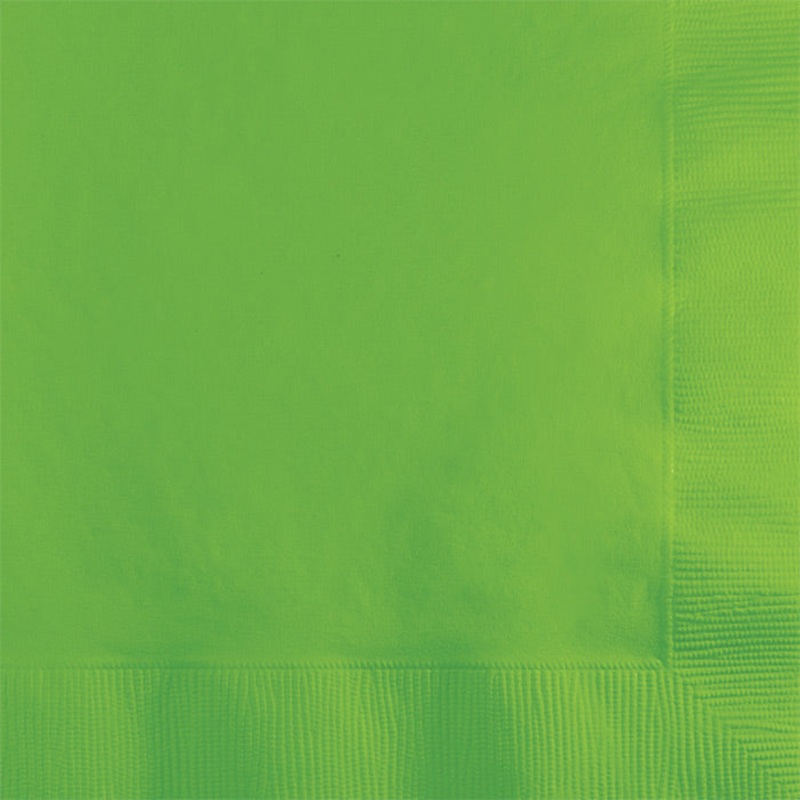600 pc Bulk Fresh Lime 2 ply Beverage Napkins