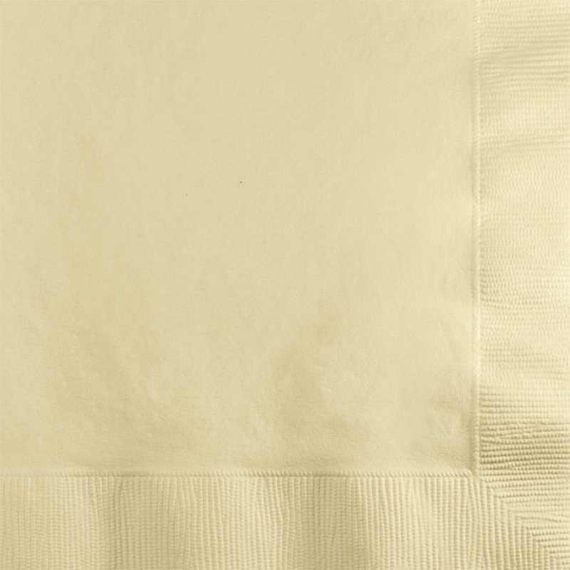 600 pc Bulk Ivory 2 ply Beverage Napkins
