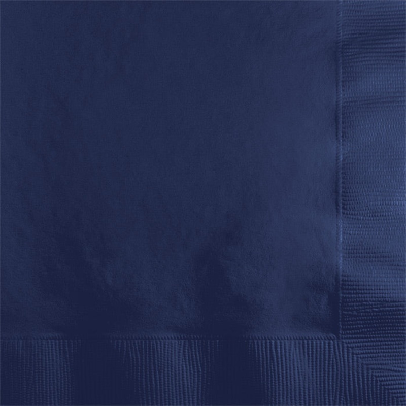 600 pc Bulk Navy 2 ply Beverage Napkins