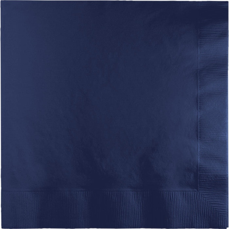 600 pc Bulk Navy 2 Ply Luncheon Napkins