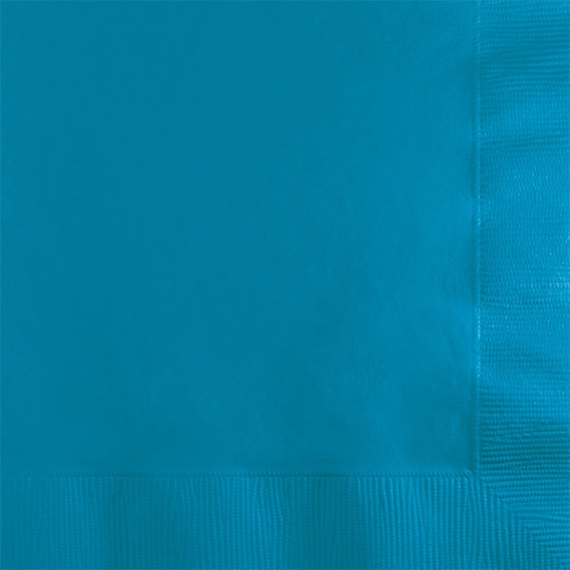 600 pc Bulk Turquoise 2 ply Beverage Napkins