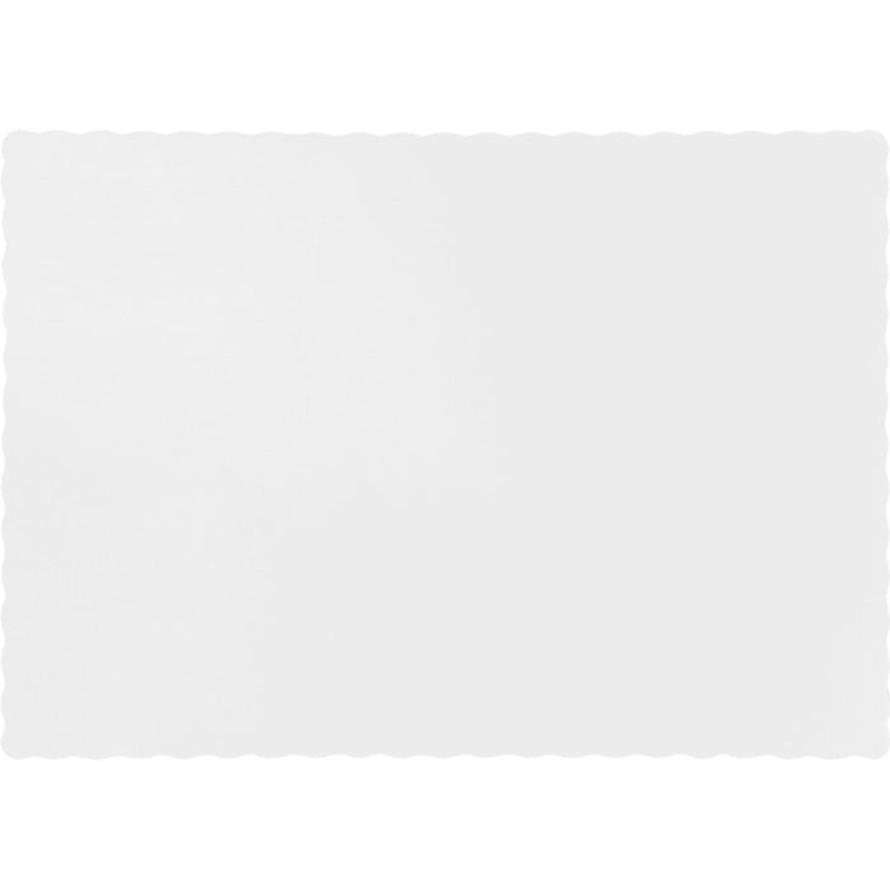 600 pc Bulk White Paper Placemats