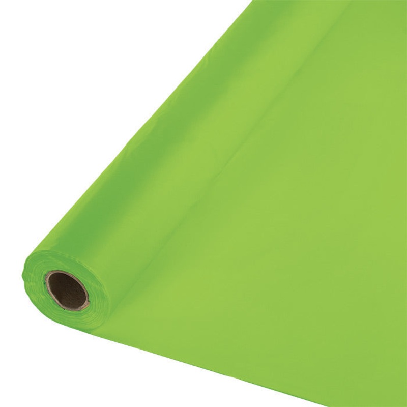Fresh Lime Plastic Banquet Table Roll 100ft x 40 inch