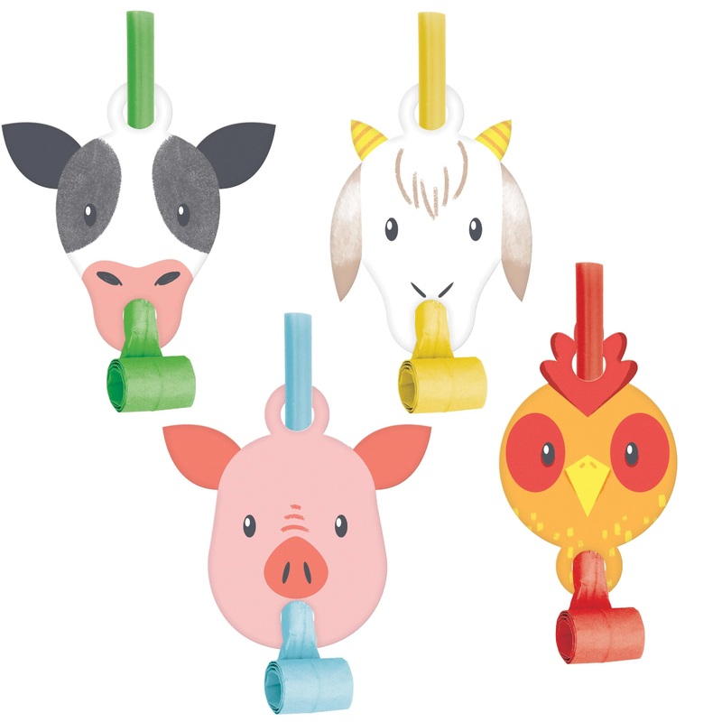 48 pc Bulk Farm Animals Blowouts w/ Med