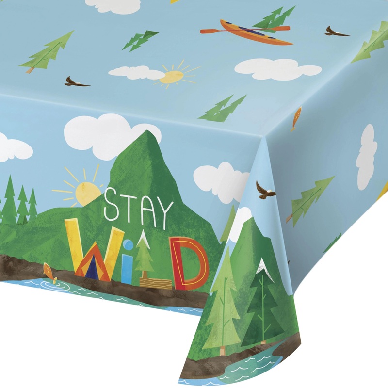 6 pc Bulk Outdoor Adventure Tablecover, Paper 54"x102"