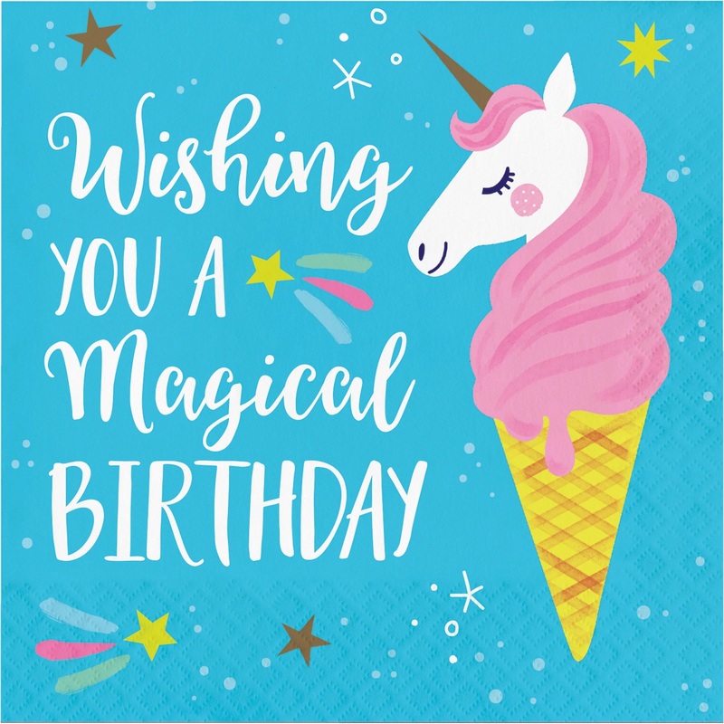 192 pc Bulk Unicorn Galaxy 2Ply Luncheon Napkin