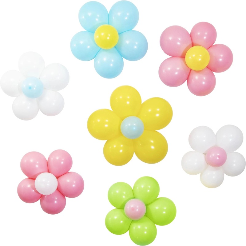 6 Kits/Case Bulk Flower Power Balloon Wall Decoration Kit