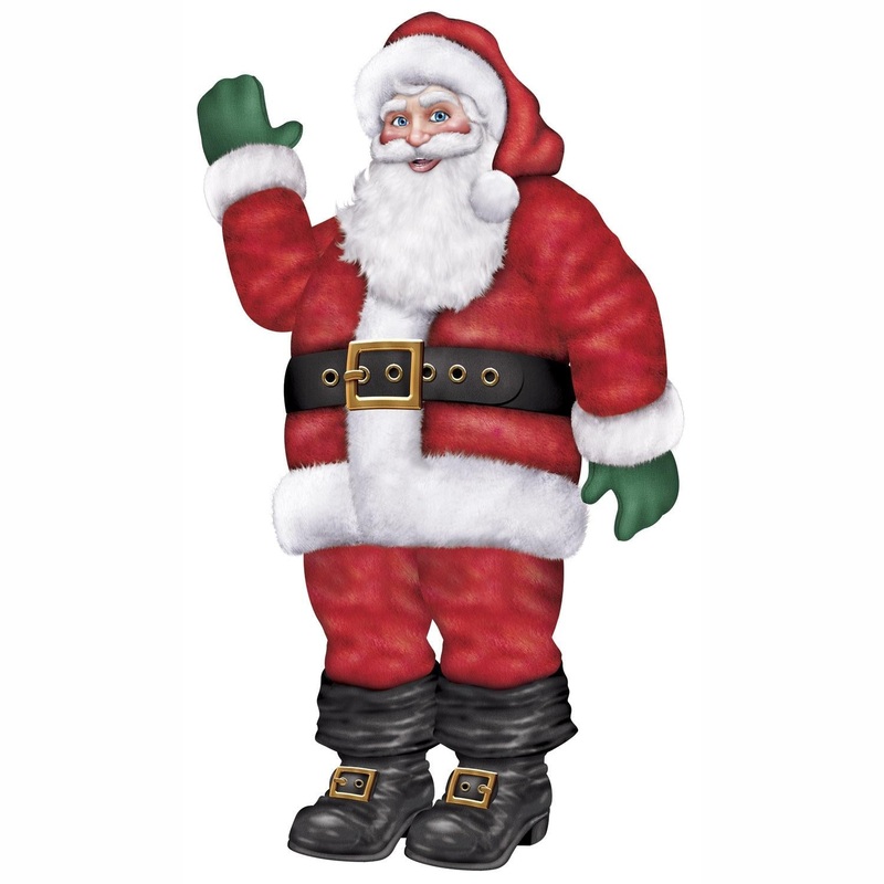 12 Pack Beistle 66 Inch Tall Jointed Santa Christmas Decoration