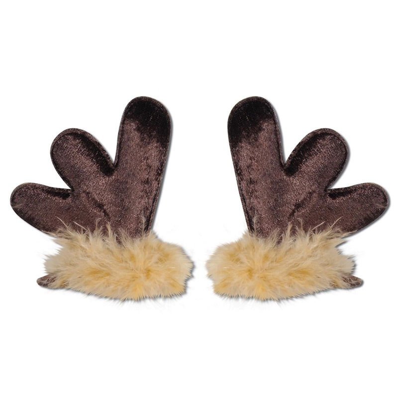 12 Pack Beistle Christmas Antler Hair Clips