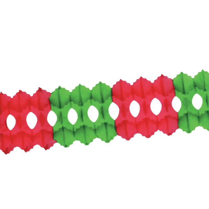 12 Pack Beistle Christmas Arcade Garland - red/green