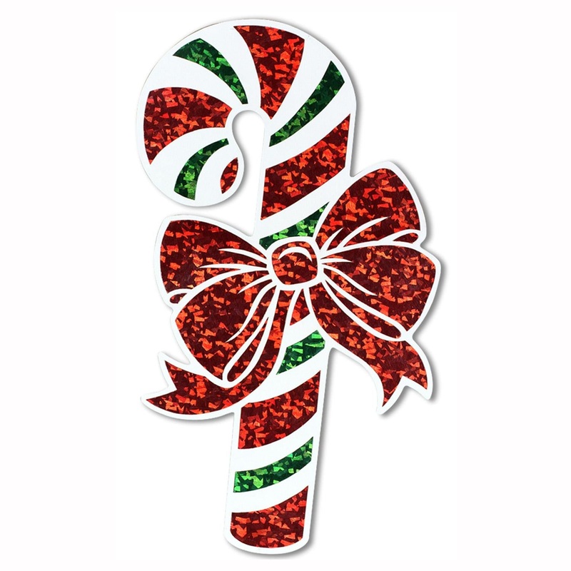 12 Pack Beistle Christmas Prismatic Candy Cane Cutout
