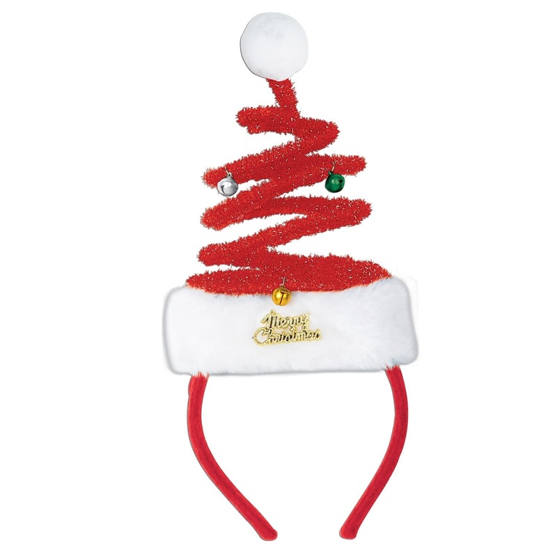 12 Pack Beistle Christmas Springy Santa Headband