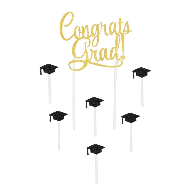 12 Pack Beistle Congrats Grad! Graduation Party Cake Topper