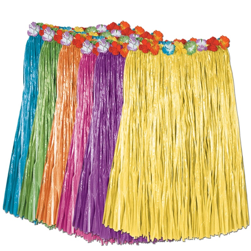 12 Pack Beistle Luau Party Child Artificial Grass Hula Skirts