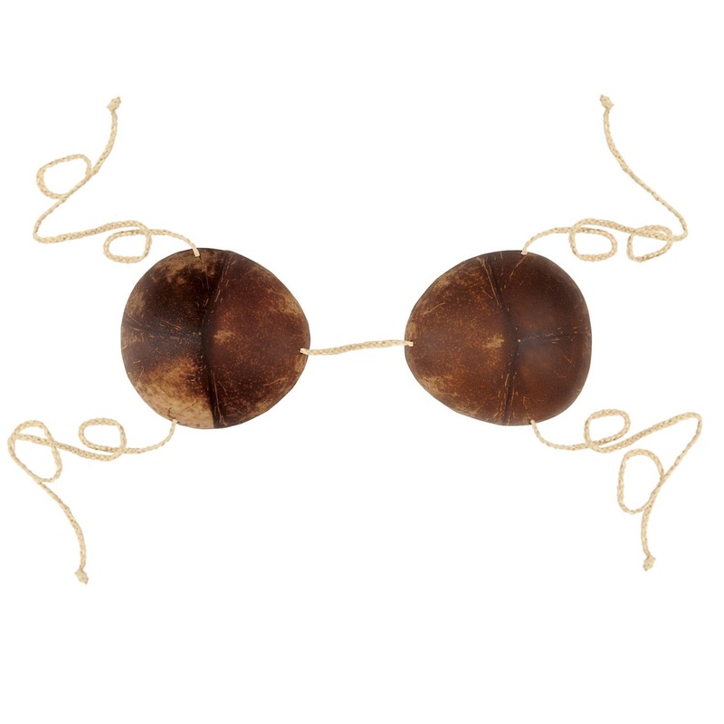 12 Pack Beistle Luau Party Coconut Bikini Top