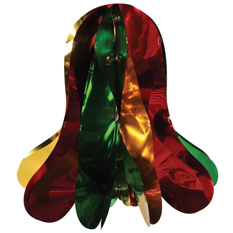 12 Piece Beistle Christmas Metallic Bell