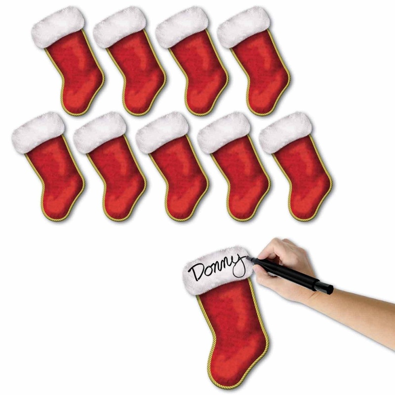 120 Pack Beistle Mini Christmas Stocking Cutouts