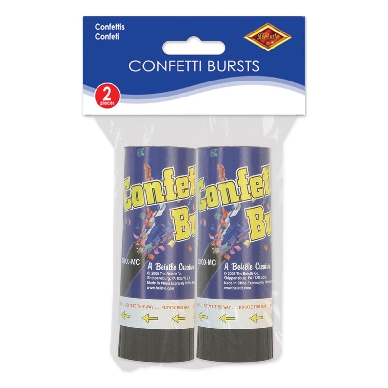 24 Piece Beistle Packaged Party Confetti Bursts