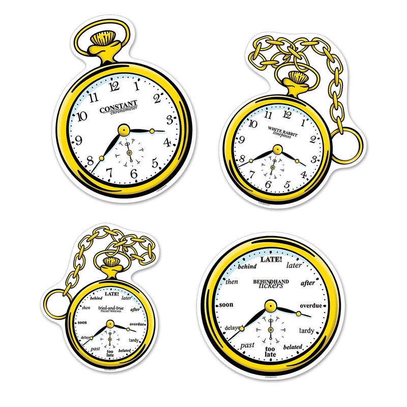 48 Pack Beistle Clock Party Cutouts