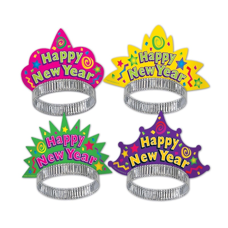 50 Pack Beistle New Year's Eve Color-Brite Tiara