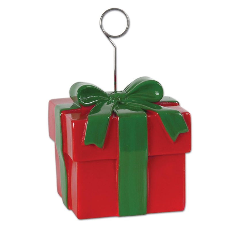 6 Pack Beistle Christmas Gift Box Photo/Balloon Holder