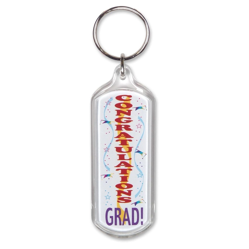 6 Pack Beistle Congratulations Grad! Graduation Party Keychain