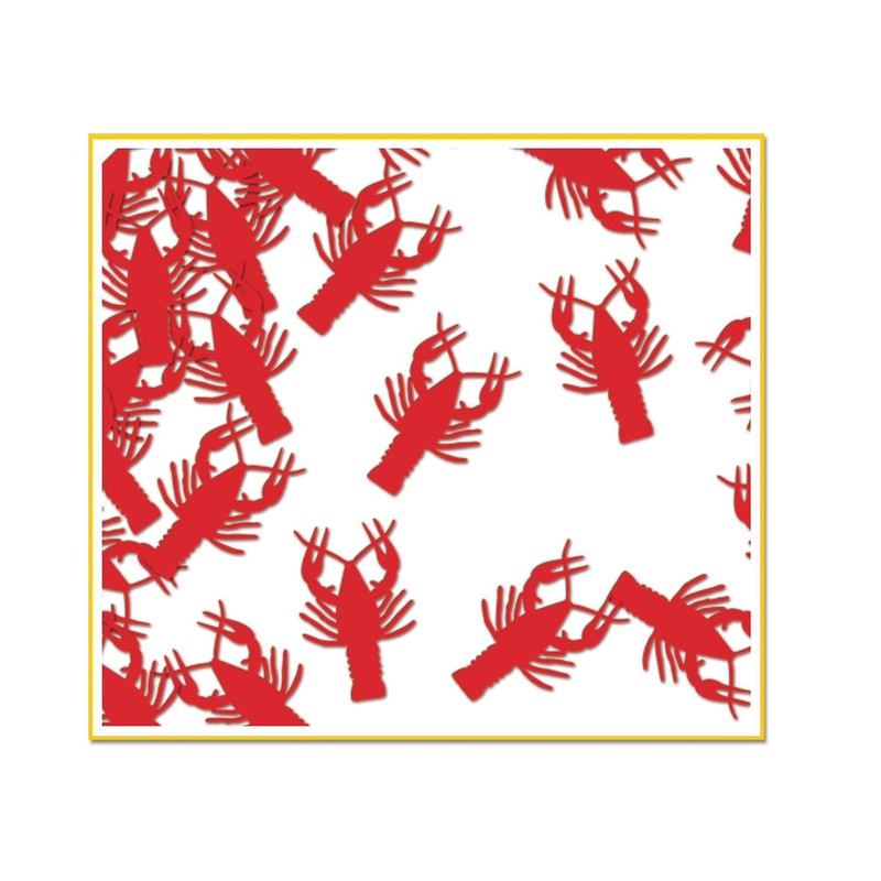 6 Pack Beistle Mardi Gras Crawfish Confetti (0.5 Oz/Pkg)