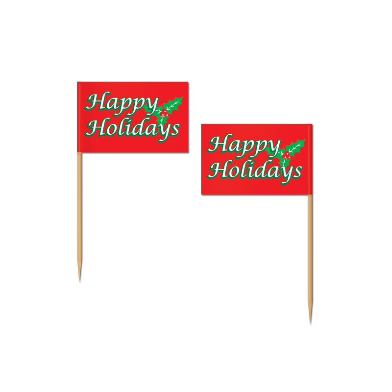 600 Pack Beistle Christmas Happy Holidays Picks