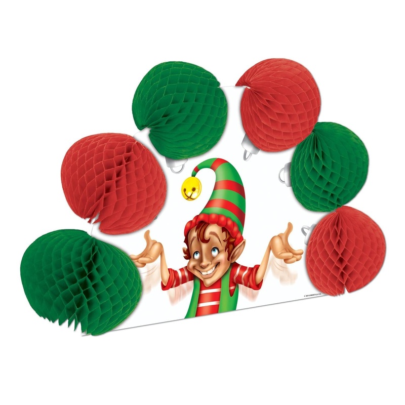 12 Pack Beistle Christmas Elf 2-Sided Centerpiece