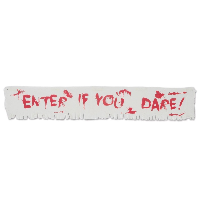 12 Pack Beistle Halloween Enter If You Dare! Fabric Banner