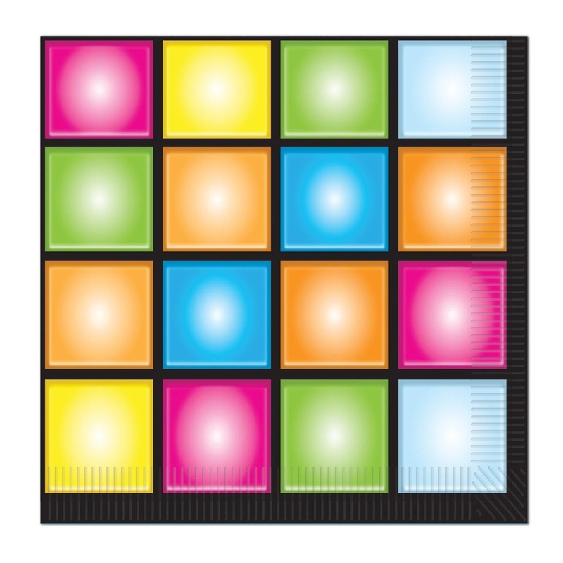 192 Pack Beistle Disco Party Luncheon Napkins