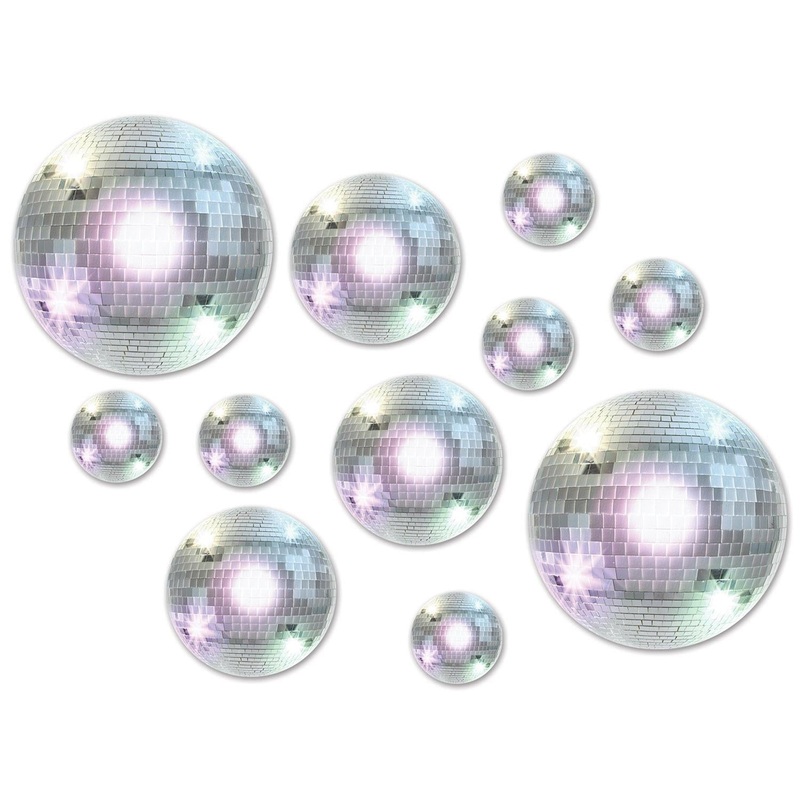 240 Pack Beistle Disco Ball Party Cutouts