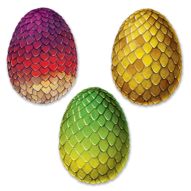 36 Pack Beistle Dragon Egg Party Cutouts