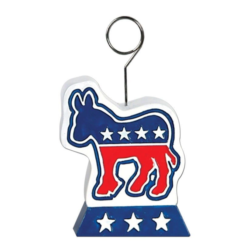 6 Pack Beistle Democratic Photo/Balloon Holder