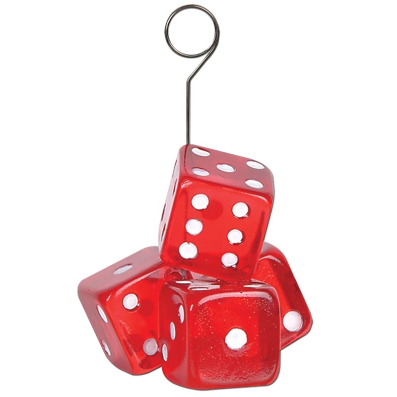 6 Pack Beistle Dice Party Photo/Balloon Holder