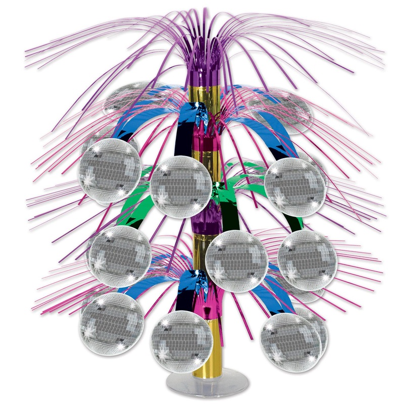 6 Pack Beistle Disco Ball Party Cascade Centerpiece