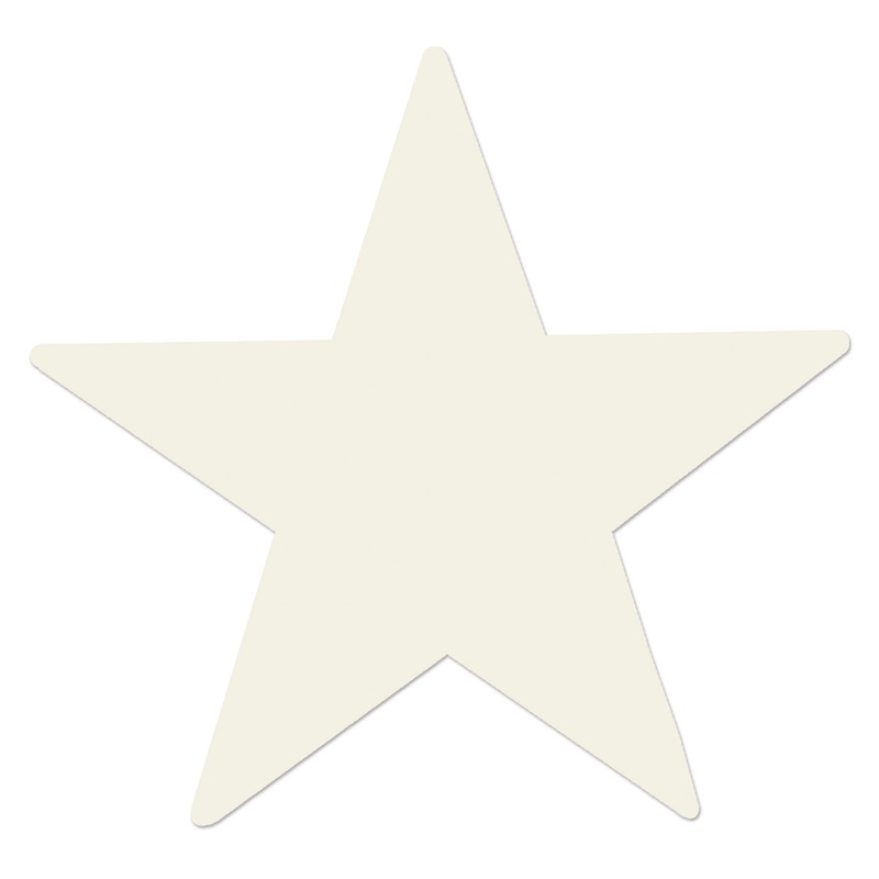 72 Pack Beistle 5" Party Foil Star Cutout - White
