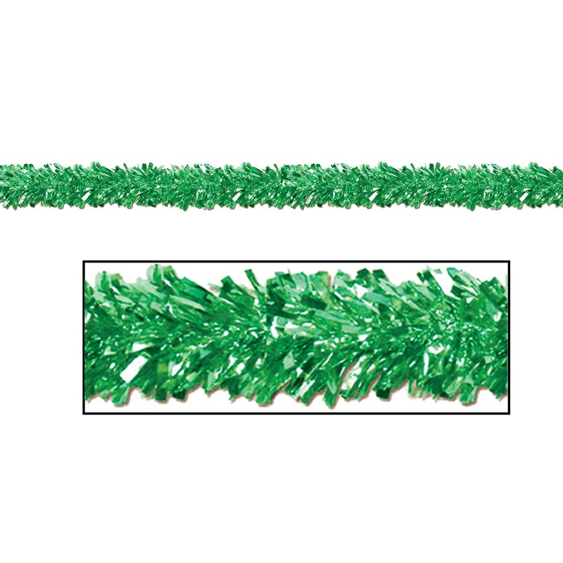 12 Pack Beistle 6-Ply Metallic Party Festooning Garland - green