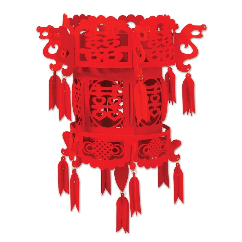 12 Pack Beistle Felt Chinese Palace Lantern