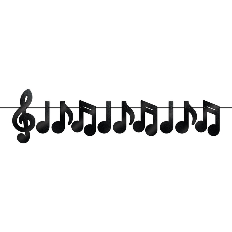 12 Pack Beistle Foil Musical Notes Party Streamer