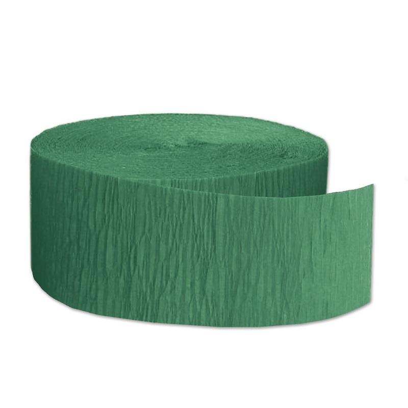 12 Pack Beistle FR Party Festive Crepe Streamer - green