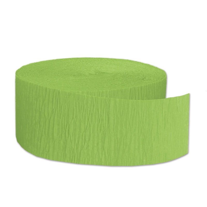 12 Pack Beistle FR Party Festive Crepe Streamer - Light green