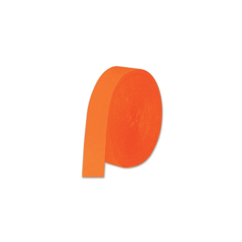 12 Pack Beistle FR Party Festive Crepe Streamer - orange
